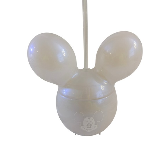 Disney Mickey Mouse‎ Iridescent White Sipper Cup with Straw Kids - Picture 2 of 2